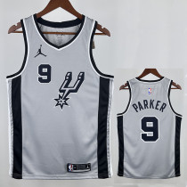 20/21 Sa Spurs PARKER # 9 Grey Flying Man Edition Top Quality Hot Pressing NBA Jersey(飞人) 20/21 Sa Spurs PARKER # 9 Grey Flying Man Edition Top Quality Hot Pressing NBA Jersey(飞人)