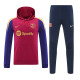 24/25  BAR Wine Red Hooded  Tracksuit(黑色胸花）