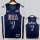 2024 Olympic Game USA DURANT # 7 Blue Basketball Jersey