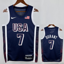 2024 Olympic Game USA DURANT # 7 Blue Basketball Jersey 2024 Olympic Game USA DURANT # 7 Blue Basketball Jersey