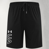 2025 RF-M668 Black Shan Jingping Casual Fitness Shorts#库带UA字黑色