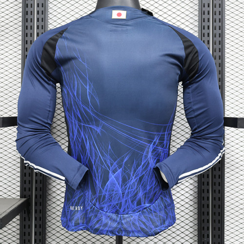 24/25 Japan Blue（Y-3)  Player Version  Long  Soccer Jersey(长袖）