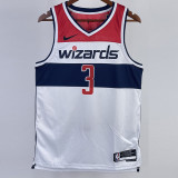 22/23 Wizards BEAL #3 White Top Quality Hot Pressing NBA Jersey