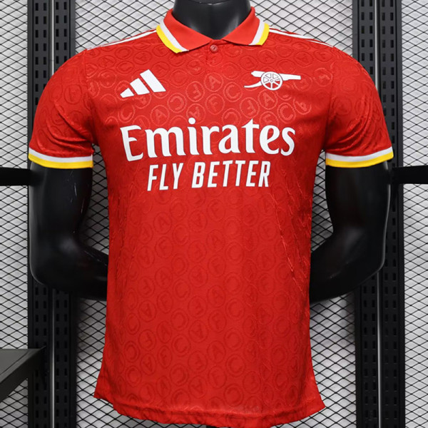 25/26 ARS Alphabet Pattern Special Edition Red Player Version Soccer Jersey