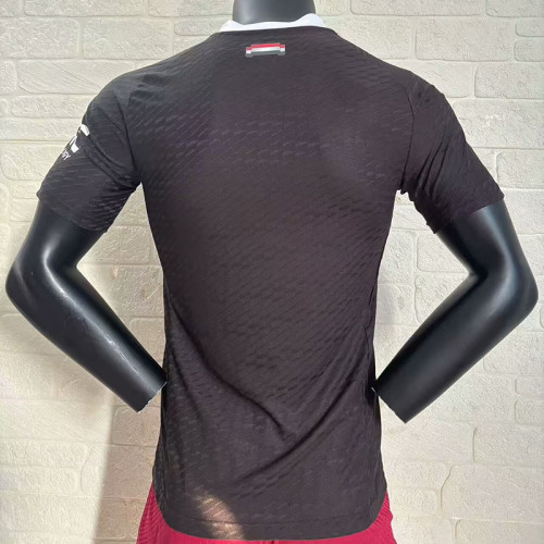 24/25 Man Utd Black Goalkeeper  Player Version Soccer Jersey
