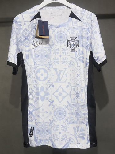 24/25 Portugal LV white Co branded version Player Version Soccer Jersey（5A）