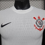 24/25 Corinthians Home Player Version Soccer Jersey(Print all sponsors/全广告）