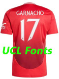 24/25 Man Utd Purple Goalkeeper  Fans Soccer Jersey(成人）