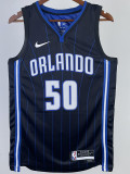 22/23 Magic ANTHONY #50 Black Top Quality Hot Pressing NBA Jersey（黑色条纹）