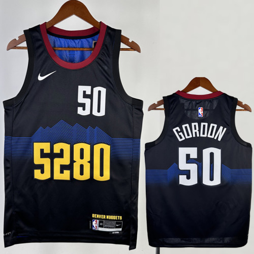 23/24 Nuggets GORDON #50 Black City Edition Top Quality Hot Pressing NBA Jersey