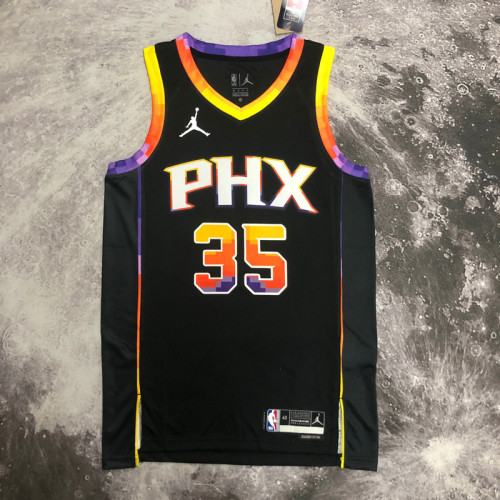 22/23 SUNS DURANT #35 Black Top Quality Hot Pressing NBA Jersey(Trapeze Edition)