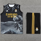 24/25 RMA Black White（Leopard Head）Tank top and shorts suit
