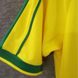 1998 Ronaldo # 9 Brazil Home Retro Soccer Jersey(印9号与名字）