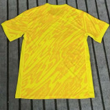 2024  France Goalkeeper Yellow  Fans Soccer Jersey