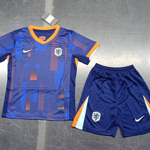 24/25 Netherlands Away Kids Soccer Jersey
