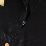 24/25 RMA Black  Kids  Half Pull Tracksuit  (童装、半拉链)