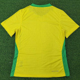 25/26 Brazil Home  Player Version Soccer Jersey（带星）