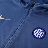 24/25 INT Light Blue Hoodie  Jacket Tracksuit#01