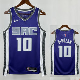 23/24 Kings DeROZAN #10 Away Purple Top Quality Hot Pressing NBA Jersey