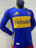 24/25 Boca Juniors Home Player Version Long Sleeve  Soccer Jersey(长袖)