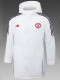 24/25 Man Utd White Hooded Cotton Coat 连帽棉衣