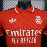 24/25 RMA  Red Steel Seal Special Edition Player Version Soccer Jersey