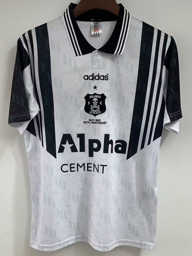 1997 Orlando City White  Retro Soccer Jersey