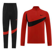 2024 NK Red Black Half Zipper Sportswear # NB07(半拉链)