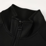 24/25 Germany Black Jacket Tracksuit#06(袖带红黄边）