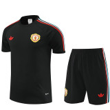 24/25 Man Utd  Black Training Short Suit