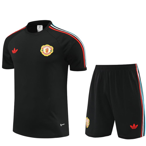 24/25 Man Utd  Black Training Short Suit
