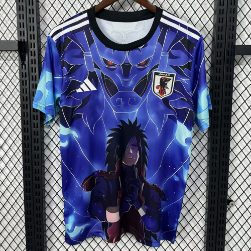 25/26 Japan NARUTO  Blue Fans  Soccer Jersey火影忍者蓝4