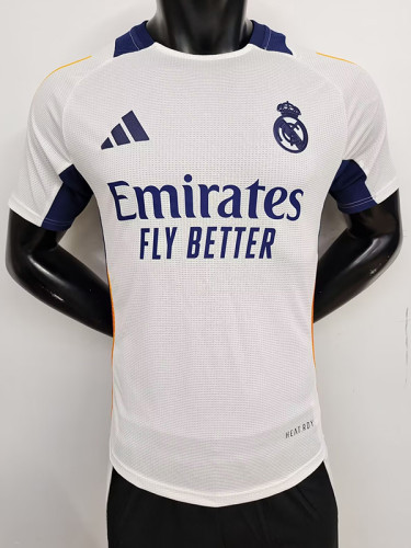 24/25 RMA White &Blue Player Version Training shirts(黄三边)