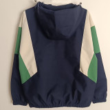 25/26 Brazil Royal Blue Hooded Windbreaker