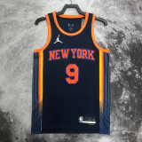 22/23 KNICKS BARRETT #9 Black Top Quality Hot Pressing NBA Jersey (Trapeze Edition) 飞人版