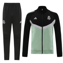 24/25 RMA Black & Light Green Pants Jacket Tracksuit#03