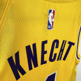 22/23 LAKERS KNEGHT#4 Yellow Top Quality Hot Pressing NBA Jersey