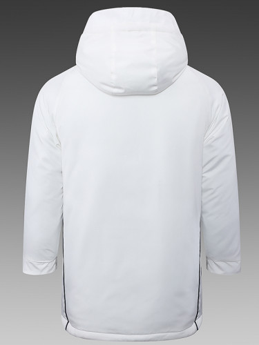 24/25 Argentina White Hooded Cotton Coat (金标)连帽棉衣
