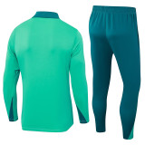 24/25 Portugal Light Green Half Pull Tracksuit (半拉链)