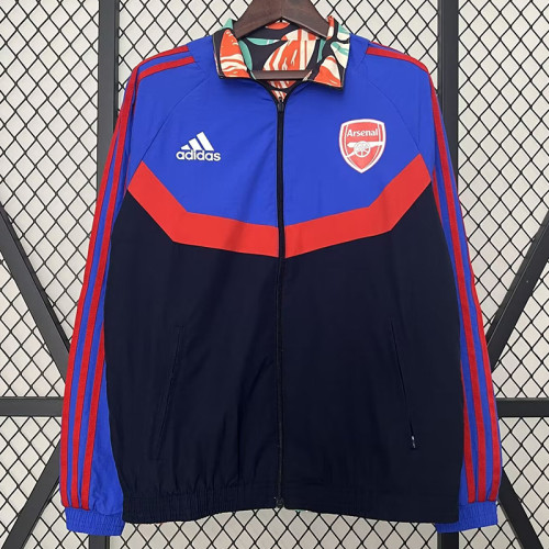 24/25 ARS Blue Oil painting collage painting collage Double Sided Windbreaker (双面风衣)