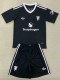 24/25 Man Utd Black Goalkeeper Kids Soccer Jersey