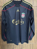 2009/2010 LIV Away Long Sleeve Retro Soccer Jersey