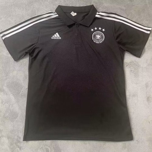 2024  Germany Black Polo Shirt