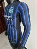 25/26  INT Blue Special Edition Long Sleeve Player Version Soccer Jersey