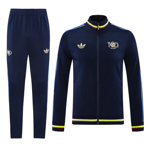 25/26 Colombia  Royal Blue 100th Anniversary Edition Jacket Tracksuit