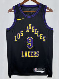 22/23 LAKERS BROWNIES # 9 Black City EditionTop Quality Hot Pressing NBA Jersey(城市黑、圆领)