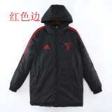 22/23 JUV Black Hooded Cotton Coat Red Edge (红色边) 棉衣