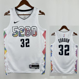 24/25 Nuggets GORDON #32 White City Edition Top Quality Hot Pressing NBA Jersey