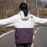 2025 New THE NORTH FACE  Women Purple Hooded Windbreaker女