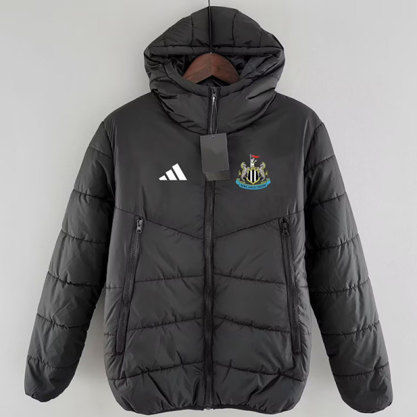 24/25 Newcastle Black Hooded Cotton Coat 连帽棉衣